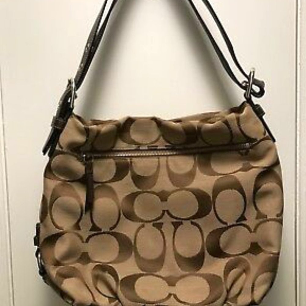 Authentic Coach Medium C- Signature Fabric Handbag